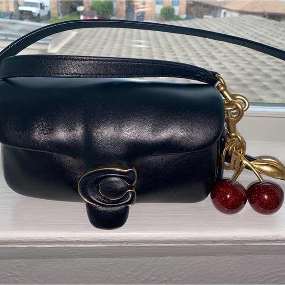 Coach Pillow Tabby Shoulder Bag 18 + Coach Cherry Charm! - Picture 3 of 5